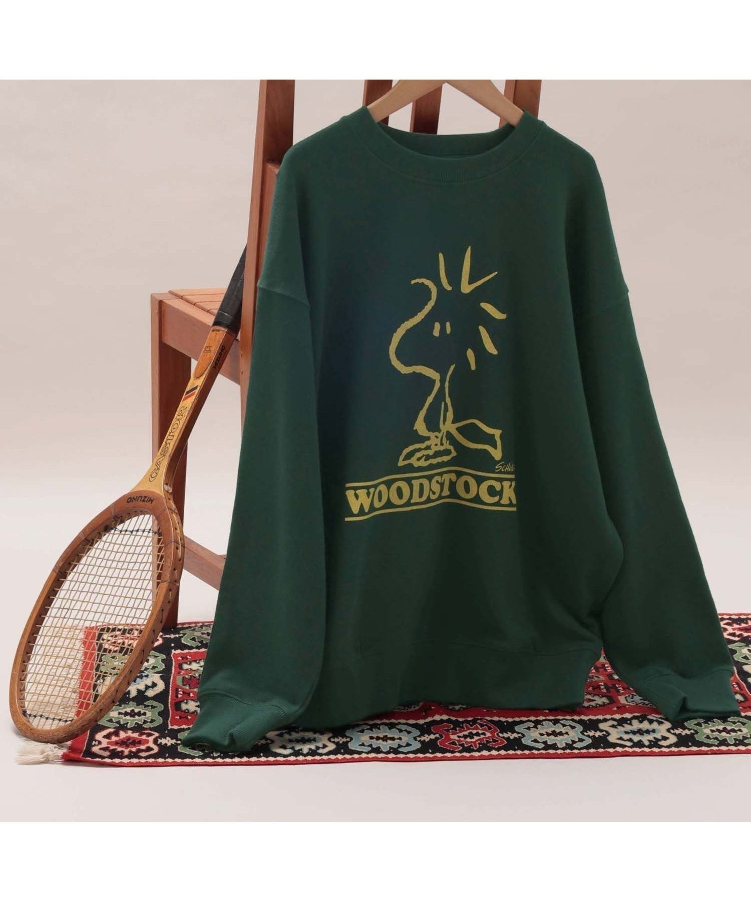 【グローバルワーク/GLOBAL WORK】のPEANUTS/プリントスウェット/メンズ/591538 インテリア・キッズ・メンズ・レディースファッション・服の通販 founy(ファニー) ファッション Fashion レディースファッション Fashion for Women トップス・カットソー Cut & Sew Tops レディースパーカー・カジュアルフーディー Casual Hoodies & Sweatshirts スウェット・クルーネックトップス Sweatshirts & Crewnecks / Relaxed Fit Sweat Tops おすすめ Recommended / Our Picks インナー Innerwear プリント Print, Printed Pattern ミックス Mix, Mixed Style メンズ Men's, Menswear リラックス Relax, Relaxed Fit グリーン/Woodstock75|ID: prp329100004803874 ipo3291000000034853311