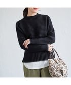 【イッカ/ikka】の7Gワイドリブ切り替え配色プルオーバー 人気、トレンドファッション・服の通販 founy(ファニー) ファッション Fashion レディースファッション Fashion for Women トップス・カットソー Cut & Sew Tops カジュアルプルオーバー・ニットトップス Pullovers & Knit Tops / Casual Pullovers コンパクト Compact, Small Size シンプル Simple, Minimal スリット Slit, Slit Detail ワイドリブ Wide Rib, Wide Ribbed Knit thumbnail ブラック|ID: prp329100004803884 ipo3291000000034853373