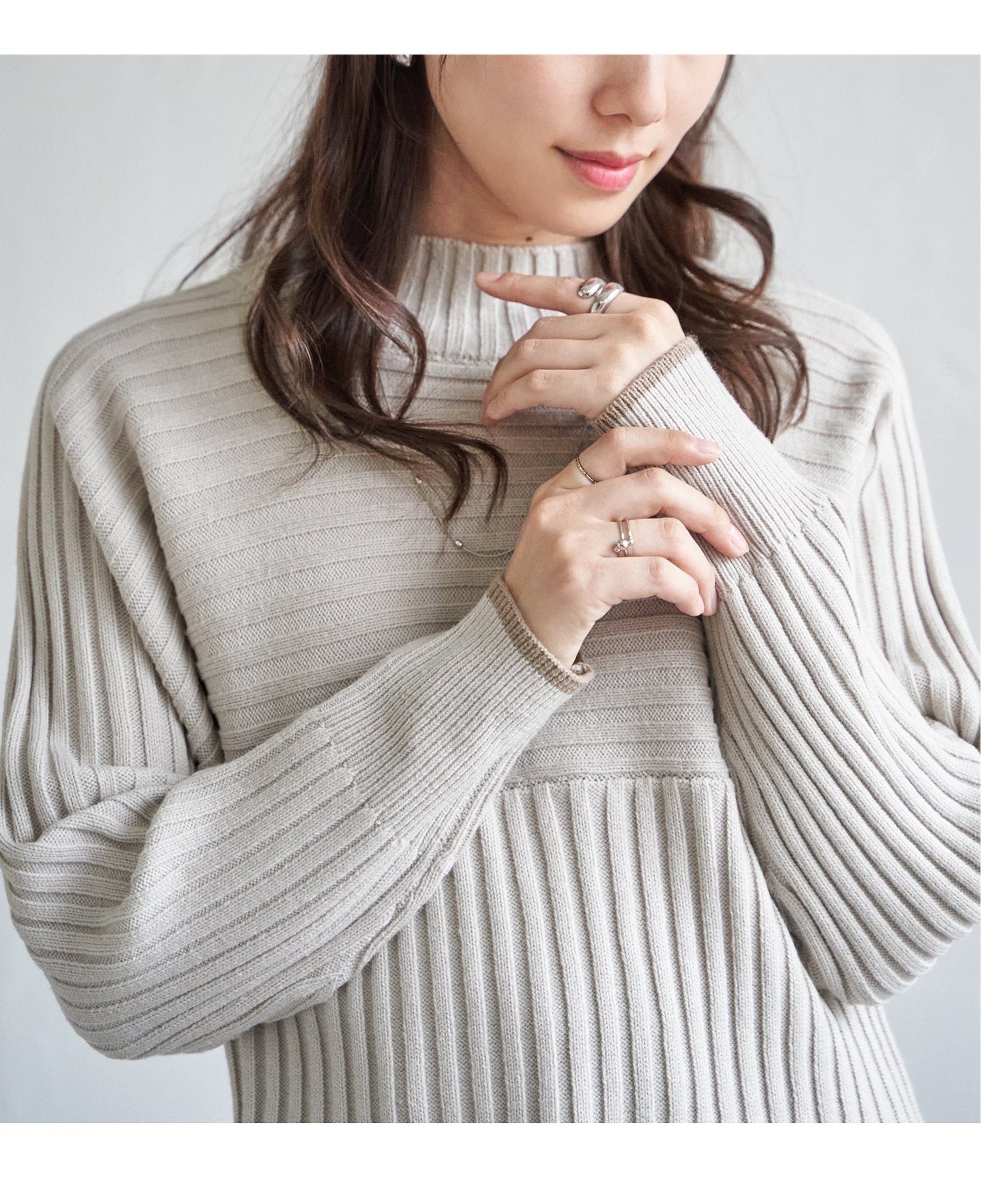 【イッカ/ikka】の7Gワイドリブ切り替え配色プルオーバー インテリア・キッズ・メンズ・レディースファッション・服の通販 founy(ファニー) ファッション Fashion レディースファッション Fashion for Women トップス・カットソー Cut & Sew Tops カジュアルプルオーバー・ニットトップス Pullovers & Knit Tops / Casual Pullovers コンパクト Compact, Small Size シンプル Simple, Minimal スリット Slit, Slit Detail ワイドリブ Wide Rib, Wide Ribbed Knit ベージュ|ID: prp329100004803884 ipo3291000000034853380