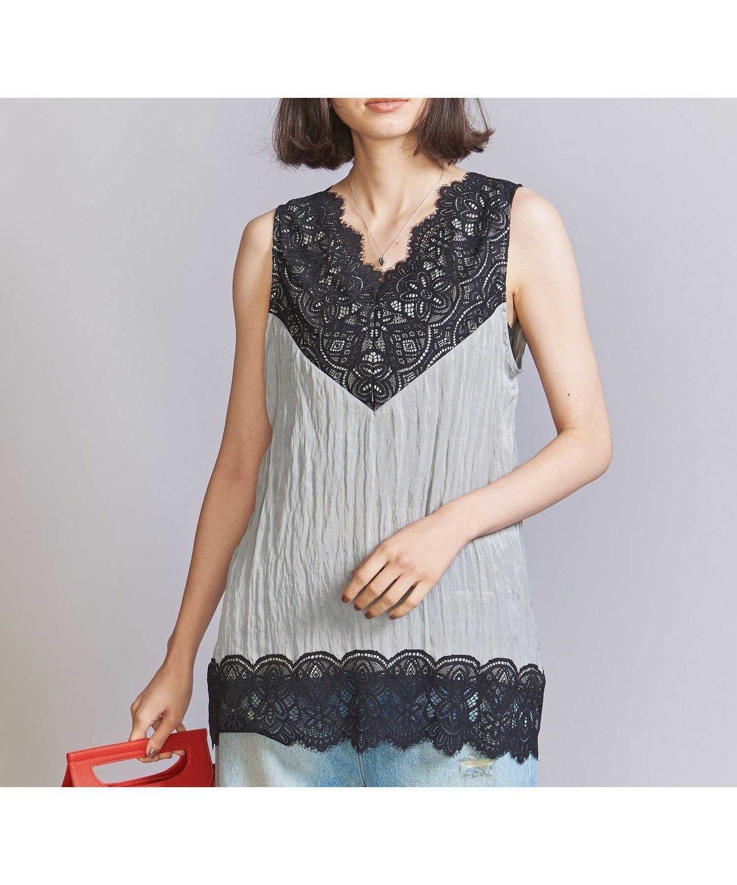 【ユナイテッドアローズ/UNITED ARROWS】のレース ノースリーブ トップス 人気、トレンドファッション・服の通販 founy(ファニー) ファッション Fashion レディースファッション Fashion for Women トップス・カットソー Cut & Sew Tops キャミソール&ノースリーブ Camisoles & Sleeveless Tops インナー Innerwear ヴィンテージ Vintage Style 秋 Autumn ジャケット Jacket, Outerwear スカラップ Scallop, Scalloped Edge デニム Denim, Jeans Material ノースリーブ Sleeveless, No-Sleeve フェミニン Feminine, Girly マニッシュ Mannish, Boyish ランジェリー Lingerie, Intimate Wear レース Lace, Lace Fabric アウトレット Outlet / Clearance おすすめ Recommended / Our Picks other-1|ID: prp329100004803890 ipo3291000000034853412