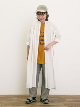 【サマンサモスモス/Samansa Mos2】の【接触冷感】シャツワンピース ≪S/Mサイズ≫ 人気、トレンドファッション・服の通販 founy(ファニー) ファッション Fashion レディースファッション Fashion for Women ワンピース Dresses シャツワンピース / 1枚で着映えコーデ Shirt Dresses ギャザー Gathered, Ruffled |ID:prp329100004803897