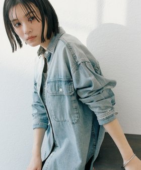【リヴドロワ/RIVE DROITE】の【ベストセラー】【MONN. .(モン)】ビッグデニムシャツ 人気、トレンドファッション・服の通販 founy(ファニー) ファッション Fashion レディースファッション Fashion for Women アウター Coat / Outerwear Collection トップス・カットソー Cut & Sew Tops シャツ・ブラウス・オフィスカジュアル Elegant Blouses & Button-Ups ベスト&ジレ / 重ね着スタイル Vests & Gilets デニム Denim, Jeans Material トレンド Trend, Trending Now フレア Flare, Flared 羽織 Haori, Light Jacket リラックス Relax, Relaxed Fit ロング Long, Long-Length 2022年 2022 再入荷 Restock / Back in Stock 2022-2023秋冬・A/W Autumn/Winter 2022–23 AW22–23 おすすめ Recommended / Our Picks |ID:prp329100004803903