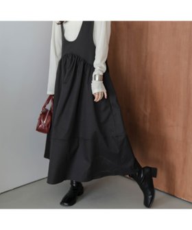 【ラジュール/Lajour】のギャザーフレアジャンパースカート 人気、トレンドファッション・服の通販 founy(ファニー) ファッション Fashion レディースファッション Fashion for Women スカート Skirts 2025年 2025 2025-2026秋冬・A/W Autumn/Winter 2025–26 AW25–26 ウェーブ Wavy Pattern ギャザー Gathered, Ruffled クラシカル Classical, Vintage-Inspired フェミニン Feminine, Girly フレア Flare, Flared |ID:prp329100004803927