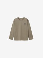 【ザ ノース フェイス/THE NORTH FACE / KIDS】の【公式】ロングスリーブスモールスクエアロゴティー(キッズ) マッシュルーム|ID: prp329100004804077 ipo3291000000034900476