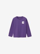 【ザ ノース フェイス/THE NORTH FACE / KIDS】の【公式】ロングスリーブスモールスクエアロゴティー(キッズ) TNFパープル|ID: prp329100004804077 ipo3291000000034900480
