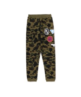 【ア ベイシング エイプ/A BATHING APE / KIDS】の1ST CAMO PATCH PRINT SWEAT PANTS 人気、トレンドファッション・服の通販 founy(ファニー) ファッション Fashion キッズファッション Fashion for Kids ボトムス Bottoms プリント Print, Printed Pattern モチーフ Motif, Design Theme ラバー Rubber, Rubber Sole |ID:prp329100004804182