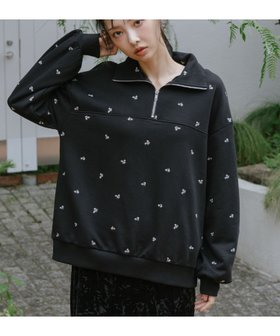 【アルシーヴ/archives】の小花柄刺繍ハーフzipスウェット 人気、トレンドファッション・服の通販 founy(ファニー) ファッション Fashion レディースファッション Fashion for Women トップス・カットソー Cut & Sew Tops レディースパーカー・カジュアルフーディー Casual Hoodies & Sweatshirts スウェット・クルーネックトップス Sweatshirts & Crewnecks / Relaxed Fit Sweat Tops 花柄・フラワープリント・モチーフ Floral Prints & Motifs / Flower Pattern Tops おすすめ Recommended / Our Picks スウェット / スエット Sweatshirt, Sweatwear ハーフ Half, Half-Length フェミニン Feminine, Girly |ID:prp329100004804222