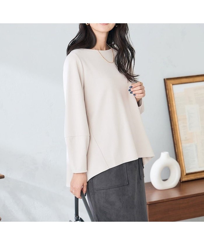 【アー ヴェー ヴェー/a.v.v】のバックフレアカットソー インテリア・キッズ・メンズ・レディースファッション・服の通販 founy(ファニー) https://founy.com/ ファッション Fashion レディースファッション Fashion for Women トップス・カットソー Cut & Sew Tops カットソー・ベーシックTシャツ Cut-and-Sewn Tops / Stretch Tees & Basics 春 Spring 秋 Autumn カットソー Cut and Sewn Top スリーブ Sleeve, Long Sleeve / Short Sleeve デニム Denim, Jeans Material トレンド Trend, Trending Now ボトム Bottoms, Lower Wear 冬 Winter / This Winter 再入荷 Restock / Back in Stock 夏 Summer ビジネス 仕事 通勤 Business / Work / Commuting |ID: prp329100004804229 ipo3291000000035233345