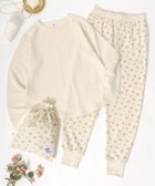 【ラザル/LAZAR】のJEMORGAN ジェーイーモーガン セットアップ レディース 花 総柄 ワッフル ロンT ロングパンツ ポーチ 3点セット ルームウェア パジャマ ホワイト系その他|ID: prp329100004804249 ipo3291000000034856542