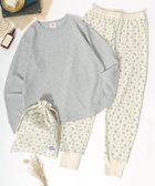 【ラザル/LAZAR】のJEMORGAN ジェーイーモーガン セットアップ レディース 花 総柄 ワッフル ロンT ロングパンツ ポーチ 3点セット ルームウェア パジャマ グレー系その他|ID: prp329100004804249 ipo3291000000034856549