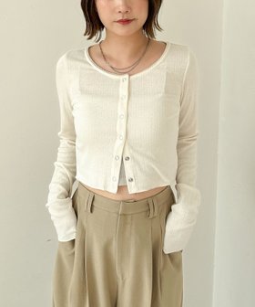 【アルシーヴ/archives】の針抜きカットカーディガン 人気、トレンドファッション・服の通販 founy(ファニー) ファッション Fashion レディースファッション Fashion for Women トップス・カットソー Cut & Sew Tops カーディガン・羽織り Layered Style Cardigans おすすめ Recommended / Our Picks カットソー Cut and Sewn Top カーディガン Cardigan, Knitwear コンパクト Compact, Small Size シンプル Simple, Minimal 夏 Summer 秋 Autumn |ID:prp329100004804256