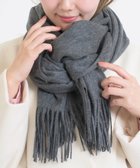 【セットアップセブン/SETUP7】のSETUP7/大判ウール×カシミヤプレーンマフラー 大判ストール ウール カシミヤ ブレンド 無地 60cm×200cm NW60L プレゼント ギフト GRY|ID: prp329100004804278 ipo3291000000034856788