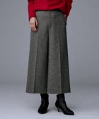 【アンタイトル/UNTITLED】の【ウール100%/ウエスト後ろゴム】 クロップドワイドパンツ チャコールグレー|ID: prp329100004804301 ipo3291000000035087156