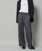 【ナノ ユニバース/nano universe】のウールライクポリエステルサイドライン切り替えドロストパンツ(セットアップ可) チャコール3|ID: prp329100004804467 ipo3291000000034858492