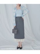 【スナイデル/SNIDEL】のプリーツドッキングナロースカート GRY[006]|ID:prp329100004804502