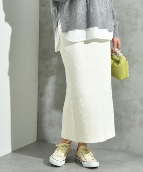 【インタープラネット/INTERPLANET】のニットリブナロースカート 人気、トレンドファッション・服の通販 founy(ファニー) ファッション Fashion レディースファッション Fashion for Women スカート Skirts スリット Slit, Slit Detail バランス Balance, Style Balance フィット Fit, Slim Fit ベーシック Basic, Essential 人気 Popular, Best Seller 定番 Standard, Basic Item |ID:prp329100004804534