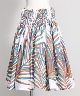 【アミナコレクション/Amina Collection】の【マウナロア】【既製品】シングルパウ 73CM丈 ホワイト・アイボリー系 / パームリーフ 人気、トレンドファッション・服の通販 founy(ファニー) ファッション Fashion レディースファッション Fashion for Women ギャザー Gathered, Ruffled ヴィンテージ Vintage Style |ID:prp329100004804535