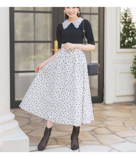 【ウィルセレクション/WILLSELECTION】のダルメシアンプリントボリュームタックスカート 人気、トレンドファッション・服の通販 founy(ファニー) ファッション Fashion レディースファッション Fashion for Women スカート Skirts トレンド Trend, Trending Now フェミニン Feminine, Girly フォルム Silhouette, Form ロング Long, Long-Length エレガント 上品 Elegant |ID:prp329100004804537