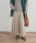 【アーバンリサーチ ドアーズ/URBAN RESEARCH DOORS】のツイルプリーツスカート アイボリー|ID: prp329100004804558 ipo3291000000034998581