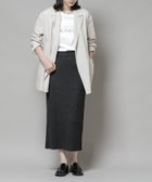 【ナノ ユニバース/nano universe】のメランジリブタイトスカート(セットアップ可) ブラック|ID: prp329100004804562 ipo3291000000035143984