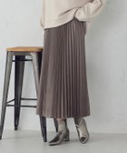 【コムサイズム/COMME CA ISM】のエンボス加工プリーツスカート モカブラウン|ID: prp329100004804616 ipo3291000000035120443