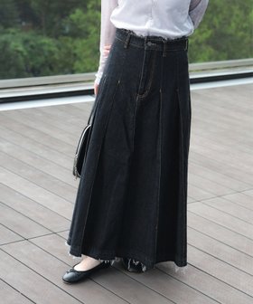 【ビームス ハート/BEAMS HEART】のワイドプリーツ デニムスカート 人気、トレンドファッション・服の通販 founy(ファニー) ファッション Fashion レディースファッション Fashion for Women スカート Skirts デニムスカート・カジュアルスカート Denim Skirts おすすめ Recommended / Our Picks クロップド Cropped, Short Length シューズ Shoes, Footwear タートル Turtleneck, Turtle Collar デニム Denim, Jeans Material バランス Balance, Style Balance フラット Flat, Flat Shoes プリーツ Pleats, Pleated ポケット Pocket, Pocket Detail ロング Long, Long-Length ワイド Wide, Wide Fit 夏 Summer 定番 Standard, Basic Item 春 Spring S/S・春夏 SS, Spring/Summer, Warm Season A/W・秋冬 Autumn/Winter |ID:prp329100004804626