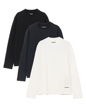 【ジル サンダー/JIL SANDER】 3パックTシャツロングスリーブセット人気、トレンドファッション・服の通販 founy(ファニー) ファッション Fashion レディースファッション Fashion for Women トップス・カットソー Cut & Sew Tops シャツ・ブラウス・オフィスカジュアル Elegant Blouses & Button-Ups ロングTシャツ・Tシャツ Longline T-Shirts & Tees シンプル Simple, Minimal スリーブ Sleeve, Long Sleeve / Short Sleeve ベーシック Basic, Essential ロング Long, Long-Length |ID:prp329100004804652