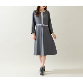 【ローズティアラ/Rose Tiara】の【美シルエット】【イージーケア/UVカット】シフォンプリーツ切替ワンピース 人気、トレンドファッション・服の通販 founy(ファニー) ファッション Fashion レディースファッション Fashion for Women ワンピース Dresses シフォン Chiffon, Lightweight Fabric フロント Front, Front Design プリーツ Pleats, Pleated リボン Ribbon, Bow 切替 Switching, Contrast Panel |ID:prp329100004804654