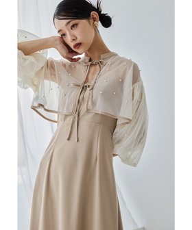 【ビーフラット/bflat】のパールチュールボレロセットドレス キャミワンピース 2点セット リボン 結婚式 二次会 人気、トレンドファッション・服の通販 founy(ファニー) ファッション Fashion レディースファッション Fashion for Women アウター Coat / Outerwear Collection ボレロ・ショート丈ジャケット / ドレス羽織りに Boleros & Short Jackets ワンピース Dresses フォーマル・パーティードレス・結婚式用ドレス Elegant & Casual Dresses キャミソールワンピース Camisole Dresses おすすめ Recommended / Our Picks キャミワンピース Cami Dress, Slip Dress シンプル Simple, Minimal スリーブ Sleeve, Long Sleeve / Short Sleeve ダブル Double, Double-Breasted パール Pearl, Pearl Accent フレア Flare, Flared ランダム Random, Irregular リボン Ribbon, Bow エレガント 上品 Elegant 二次会 After Party 披露宴 Wedding Reception 結婚式 Wedding |ID:prp329100004804660