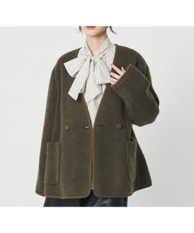 【ビューティ&ユース ユナイテッドアローズ/BEAUTY&YOUTH / UNITED ARROWS】のシャギー ノーカラージャケットコート 人気、トレンドファッション・服の通販 founy(ファニー) ファッション Fashion レディースファッション Fashion for Women アウター Coat / Outerwear Collection コート・ロングコート・ピーコート Long Coats, Peacoats & More レディースジャケット・軽アウター Jackets ノーカラージャケット / シンプル上品コーデ Collarless Jackets インナー Innerwear ジャケット Jacket, Outerwear パイピング Piping, Trim Design パターン Pattern, Design Print フロント Front, Front Design ブランケット Blanket, Throw Blanket ボトム Bottoms, Lower Wear ワイド Wide, Wide Fit おすすめ Recommended / Our Picks |ID:prp329100004804680