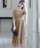 【プールヴー/PourVous】のパーティードレスお呼ばれ オケージョンドレス結婚式 ワンピース成人式 フォーマル グレージュ|ID: prp329100004804716 ipo3291000000035161133