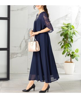 【アッドルージュ/AddRouge】の【選べる着丈】 ラッフル袖 ドレス ワンピース ロング丈 結婚式 演奏会 人気、トレンドファッション・服の通販 founy(ファニー) ファッション Fashion レディースファッション Fashion for Women ワンピース Dresses フォーマル・パーティードレス・結婚式用ドレス Elegant & Casual Dresses エレガント 上品 Elegant 切替 Switching, Contrast Panel シフォン Chiffon, Lightweight Fabric ドレス Dress, One-Piece 定番 Standard, Basic Item フォーマル Formal, Dressy フリル Frill, Ruffle ラッフル Ruffle, Frill レース Lace, Lace Fabric ロング Long, Long-Length 再入荷 Restock / Back in Stock おすすめ Recommended / Our Picks セレモニー Ceremony 結婚式 Wedding |ID:prp329100004804740