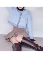 【スナイデル/SNIDEL】のストラクチャーレースニットカーディガン LBLU[081]|ID:prp329100004804744