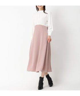 【ミッシュマッシュ/MISCH MASCH】の【2024秋冬新作】ドッキングフレアワンピース/MM437406 人気、トレンドファッション・服の通販 founy(ファニー) ファッション Fashion レディースファッション Fashion for Women ワンピース Dresses 2024年 2024 2024-2025秋冬・A/W Autumn/Winter 2024–25 AW24–25 おすすめ Recommended / Our Picks ギャザー Gathered, Ruffled ドッキング Docking, Mixed Material ポケット Pocket, Pocket Detail リボン Ribbon, Bow A/W・秋冬 Autumn/Winter |ID:prp329100004804767