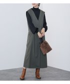 【ビームス ウイメン/BEAMS】のロングジレ風 ジャンパースカート OLIVE|ID: prp329100004804825 ipo3291000000035006793