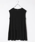 【レプシィム ローリーズファーム/LEPSIM LOWRYS FARM】のシャーリングフレンチスリーブチュニック ブラック09|ID: prp329100004804839 ipo3291000000034862301