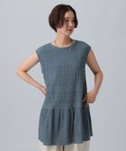 【レプシィム ローリーズファーム/LEPSIM LOWRYS FARM】のシャーリングフレンチスリーブチュニック ダークブルー85|ID: prp329100004804839 ipo3291000000034862302