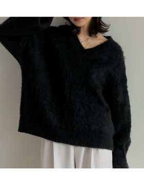 【リエディ/Re:EDIT】のモヘアライクVネックニットトップス 人気、トレンドファッション・服の通販 founy(ファニー) ファッション Fashion レディースファッション Fashion for Women トップス・カットソー Cut & Sew Tops ニット Knit Tops & Sweaters Vネックトップス V-Neck Tops / V-Cut Neckline Shirts おすすめ Recommended / Our Picks シンプル Simple, Minimal スラックス Slacks, Dress Pants タイトスカート Pencil Skirt, Tight Skirt デニム Denim, Jeans Material トレンド Trend, Trending Now バランス Balance, Style Balance フェミニン Feminine, Girly ボトム Bottoms, Lower Wear リラックス Relax, Relaxed Fit |ID:prp329100004804844