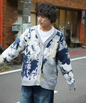 【アイモハ/aimoha】のHOOK -original- 絵画調花模様カーディガン 人気、トレンドファッション・服の通販 founy(ファニー) ファッション Fashion レディースファッション Fashion for Women トップス・カットソー Cut & Sew Tops カーディガン・羽織り Layered Style Cardigans カーディガン Cardigan, Knitwear |ID:prp329100004805114