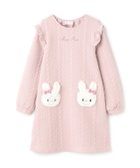 【ナルミヤ オンライン/NARUMIYA ONELINE / KIDS】の動物アップリケ カットワンピース 人気、トレンドファッション・服の通販 founy(ファニー) ファッション Fashion キッズファッション Fashion for Kids ワンピース Dresses おすすめ Recommended / Our Picks ジャカード／ジャガード Jacquard, Woven Pattern フェイクファー Faux Fur, Imitation Fur フリル Frill, Ruffle ポケット Pocket, Pocket Detail A/W・秋冬 Autumn/Winter thumbnail ピンク|ID: prp329100004805128 ipo3291000000034866944