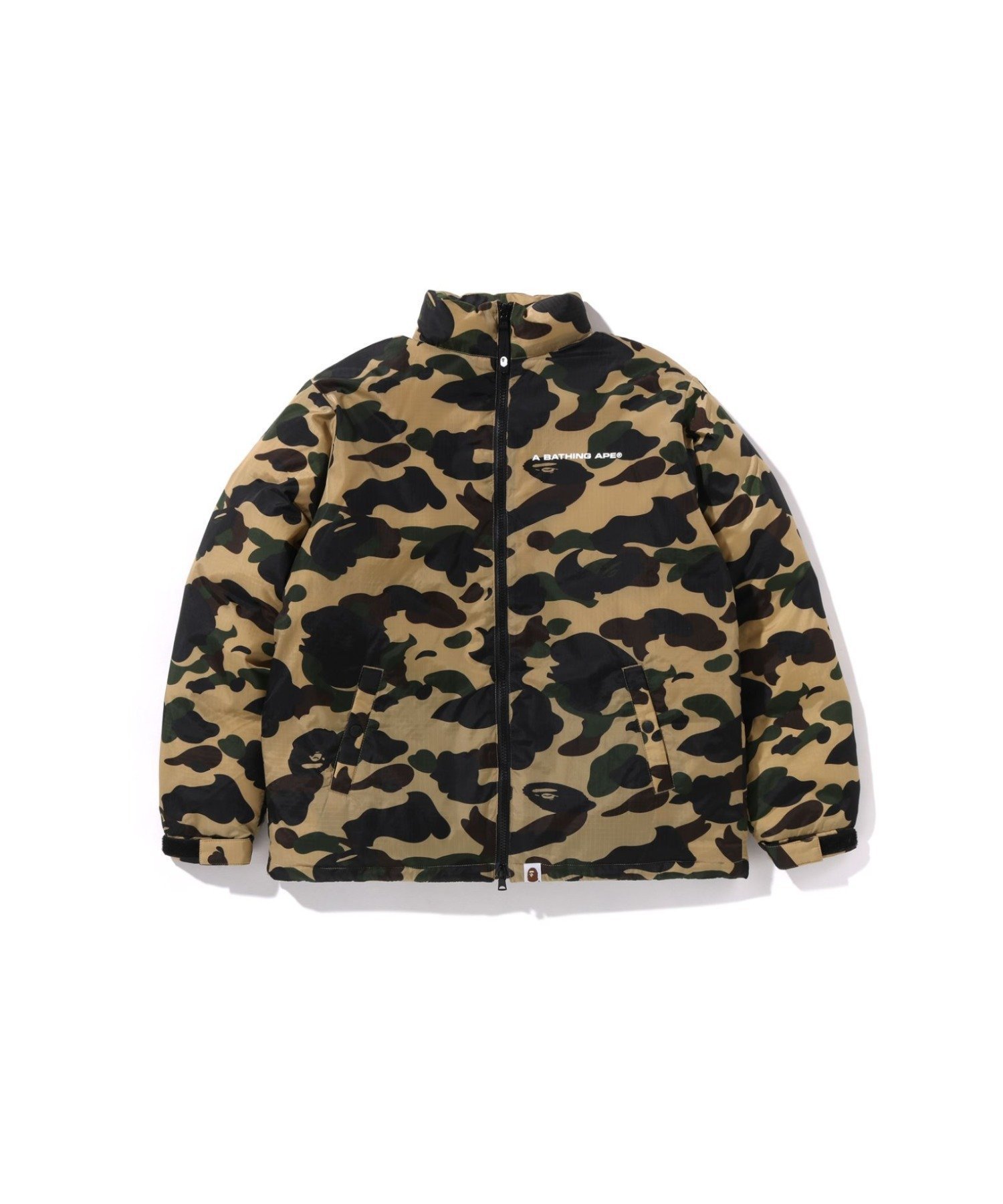 【ア ベイシング エイプ/A BATHING APE / KIDS】の1ST CAMO DOWN JACKET インテリア・キッズ・メンズ・レディースファッション・服の通販 founy(ファニー) ファッション Fashion キッズファッション Fashion for Kids ジップ Zip, Zipper スリーブ Sleeve, Long Sleeve / Short Sleeve ダウン Down, Puffer フィット Fit, Slim Fit プリント Print, Printed Pattern ポケット Pocket, Pocket Detail ラバー Rubber, Rubber Sole リップ Lip, Lip Motif レギュラー Regular, Standard Fit ロング Long, Long-Length YELLOW|ID: prp329100004805139 ipo3291000000034867018