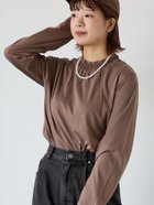 【エヘカソポ/ehka sopo】のシャーリング襟カットソー 人気、トレンドファッション・服の通販 founy(ファニー) ファッション Fashion レディースファッション Fashion for Women トップス・カットソー Cut & Sew Tops カットソー・ベーシックTシャツ Cut-and-Sewn Tops / Stretch Tees & Basics おすすめ Recommended / Our Picks カットソー Cut and Sewn Top シャーリング Shirring, Ruched フィット Fit, Slim Fit thumbnail モカ|ID: prp329100004805159 ipo3291000000034867206