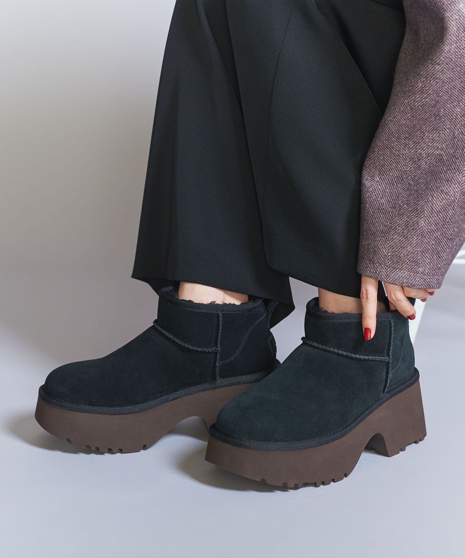 【ビューティ&ユース ユナイテッドアローズ/BEAUTY&YOUTH / UNITED ARROWS】のUGG クラッシック ウルトラミニ ニューハイツ ブーツ 人気、トレンドファッション・服の通販 founy(ファニー) ファッション Fashion レディースファッション Fashion for Women カリフォルニア California, Cali Style クラシック Classic, Timeless Style シューズ Shoes, Footwear トレンド Trend, Trending Now 定番 Standard, Basic Item 人気 Popular, Best Seller ライニング Inner Lining, Inner Fabric, Lined A/W・秋冬 Autumn/Winter おすすめ Recommended / Our Picks other-1|ID: prp329100004805180 ipo3291000000034867317