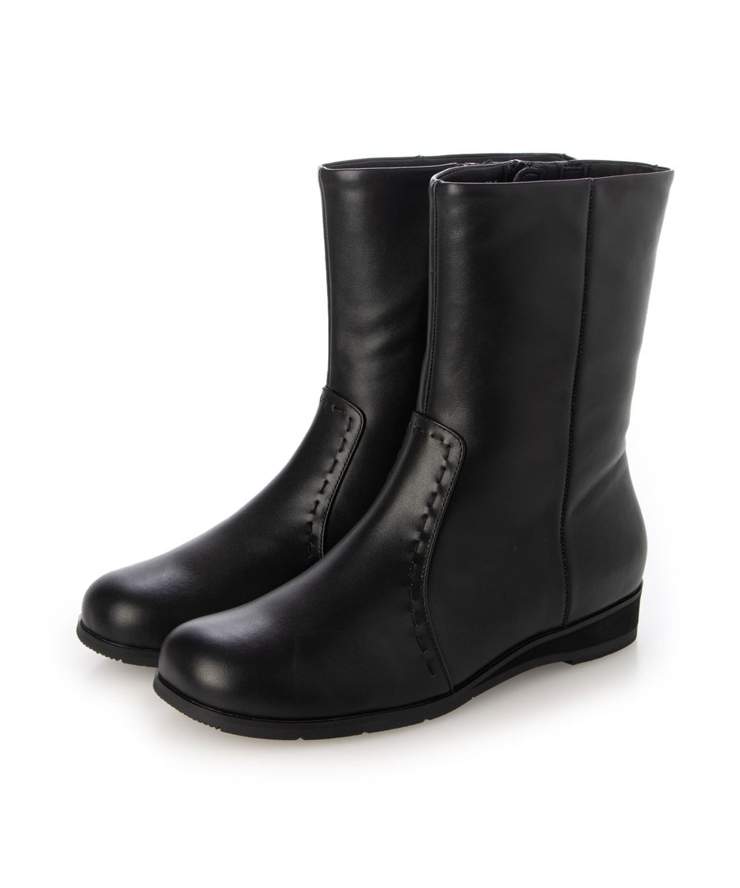 【モード エ ジャコモ/MODE ET JACOMO】の【防滑】【4E】ミドル丈スクエアトゥブーツ 人気、トレンドファッション・服の通販 founy(ファニー) ファッション Fashion レディースファッション Fashion for Women おすすめ Recommended / Our Picks シューズ Shoes, Footwear ミドル Middle Length, Mid Height エレガント 上品 Elegant 軽量 Lightweight, Ultra Light 防寒 Cold Protection, Winter-Ready other-1|ID: prp329100004805182 ipo3291000000034867329