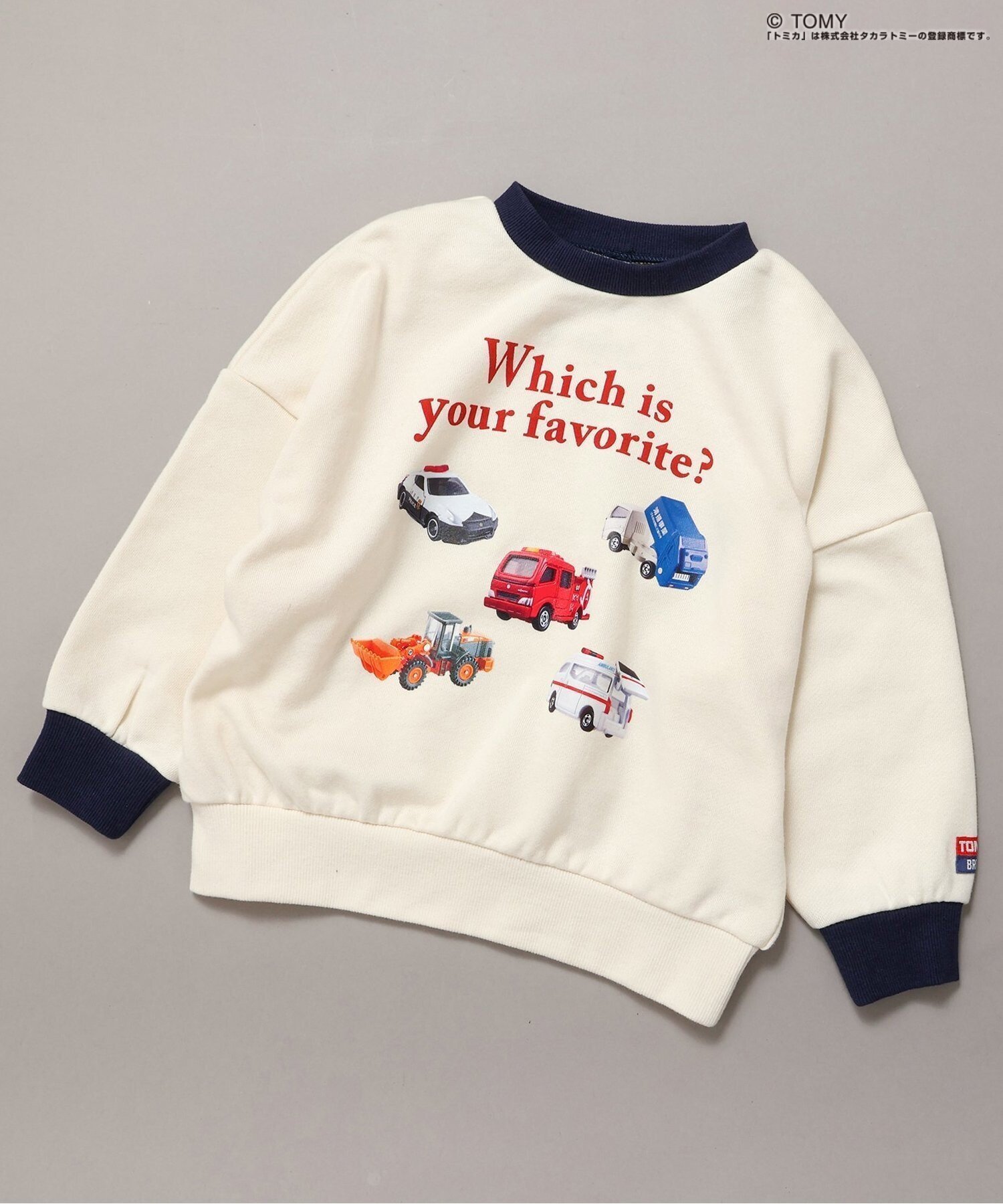 【エフオー オンラインストア/F.O.Online Store / KIDS】のTOMICA*BREEZE グラフィックトレーナー インテリア・キッズ・メンズ・レディースファッション・服の通販 founy(ファニー) ファッション Fashion キッズファッション Fashion for Kids グラフィック Graphic, Graphic Design トレーナー Sweatshirt, Trainer プリント Print, Printed Pattern 冬 Winter / This Winter アイボリー|ID: prp329100004805199 ipo3291000000034867498