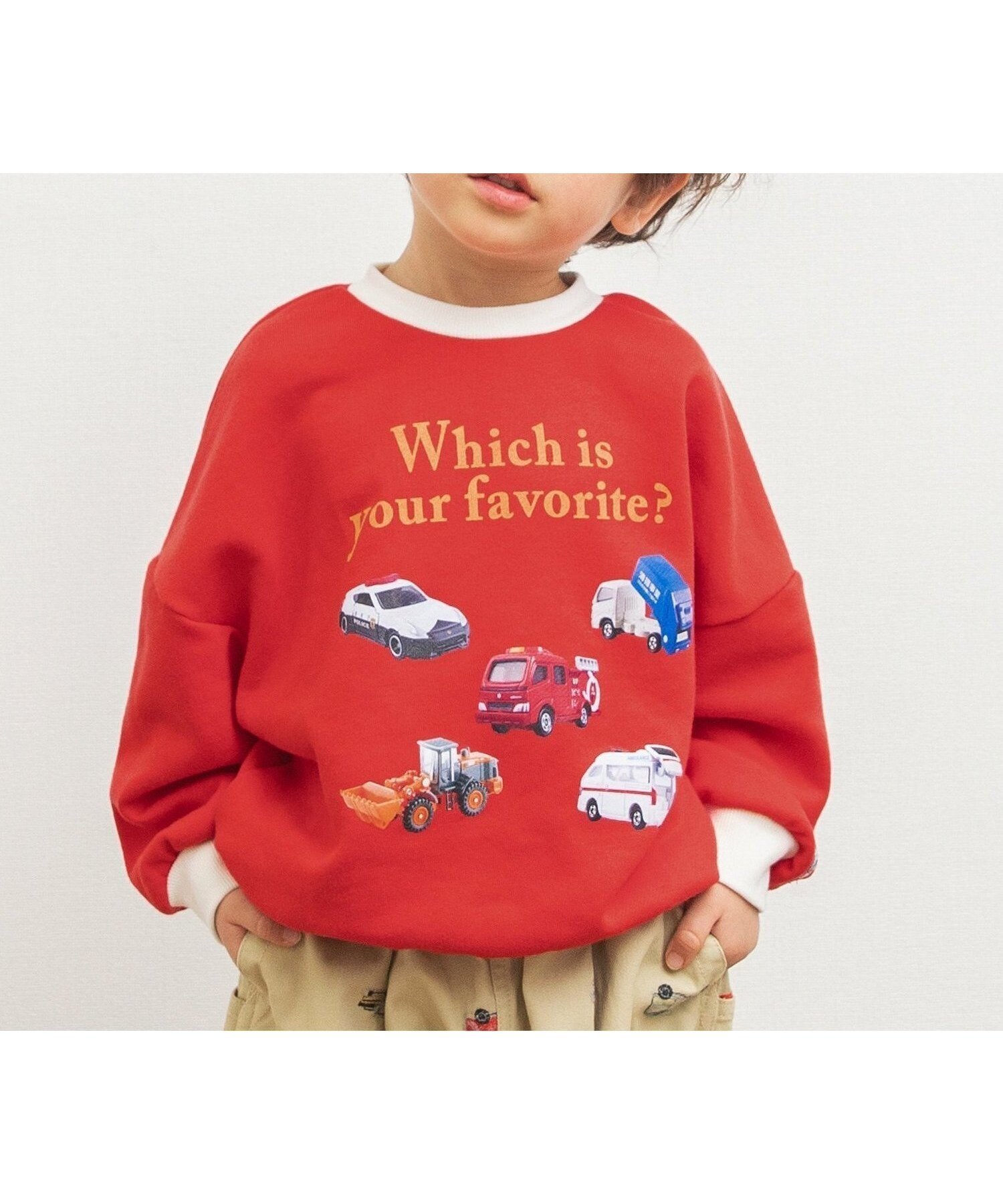 【エフオー オンラインストア/F.O.Online Store / KIDS】のTOMICA*BREEZE グラフィックトレーナー インテリア・キッズ・メンズ・レディースファッション・服の通販 founy(ファニー) ファッション Fashion キッズファッション Fashion for Kids グラフィック Graphic, Graphic Design トレーナー Sweatshirt, Trainer プリント Print, Printed Pattern 冬 Winter / This Winter レッド|ID: prp329100004805199 ipo3291000000034867500