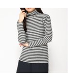 【イールド セレクト/yield SELECT】のRobert P.Miller/タートルネック ロングスリーブTシャツ 人気、トレンドファッション・服の通販 founy(ファニー) ファッション Fashion レディースファッション Fashion for Women トップス・カットソー Cut & Sew Tops シャツ・ブラウス・オフィスカジュアル Elegant Blouses & Button-Ups ロングTシャツ・Tシャツ Longline T-Shirts & Tees タートルネック・ハイネックトップス Turtlenecks & High-Neck Tops ストライプ Stripe, Striped Pattern スリーブ Sleeve, Long Sleeve / Short Sleeve タートルネック Turtleneck, High Neck ハイネック High Neck, Mock Neck ロング Long, Long-Length エレガント 上品 Elegant thumbnail GRY-CG|ID: prp329100004805207 ipo3291000000034867575