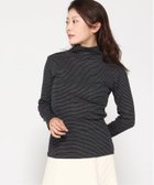 【イールド セレクト/yield SELECT】のRobert P.Miller/タートルネック ロングスリーブTシャツ 人気、トレンドファッション・服の通販 founy(ファニー) ファッション Fashion レディースファッション Fashion for Women トップス・カットソー Cut & Sew Tops シャツ・ブラウス・オフィスカジュアル Elegant Blouses & Button-Ups ロングTシャツ・Tシャツ Longline T-Shirts & Tees タートルネック・ハイネックトップス Turtlenecks & High-Neck Tops ストライプ Stripe, Striped Pattern スリーブ Sleeve, Long Sleeve / Short Sleeve タートルネック Turtleneck, High Neck ハイネック High Neck, Mock Neck ロング Long, Long-Length エレガント 上品 Elegant thumbnail BLK-GY|ID: prp329100004805207 ipo3291000000034867579