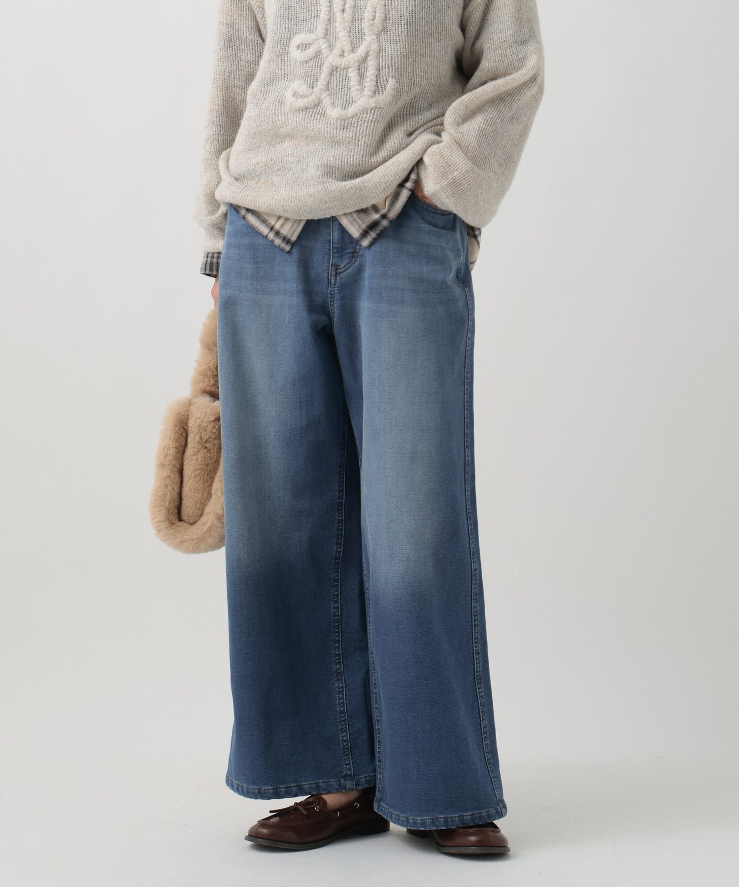 【ベイフロー/BAYFLOW】のWEB限定/XSサイズ 裏起毛ワイドデニム 人気、トレンドファッション・服の通販 founy(ファニー) ファッション Fashion レディースファッション Fashion for Women おすすめ Recommended / Our Picks ショート Short, Short Length ストレッチ Stretch, Stretchy Fabric デニム Denim, Jeans Material ブルゾン Blouson, Bomber Jacket ワイド Wide, Wide Fit ヴィンテージ Vintage Style 冬 Winter / This Winter other-1|ID: prp329100004805219 ipo3291000000034867679