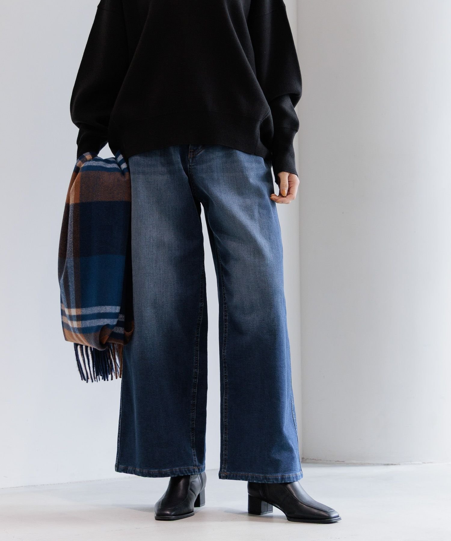 【ベイフロー/BAYFLOW】のWEB限定/XSサイズ 裏起毛ワイドデニム インテリア・キッズ・メンズ・レディースファッション・服の通販 founy(ファニー) ファッション Fashion レディースファッション Fashion for Women おすすめ Recommended / Our Picks ショート Short, Short Length ストレッチ Stretch, Stretchy Fabric デニム Denim, Jeans Material ブルゾン Blouson, Bomber Jacket ワイド Wide, Wide Fit ヴィンテージ Vintage Style 冬 Winter / This Winter インディゴ87|ID: prp329100004805219 ipo3291000000034867681